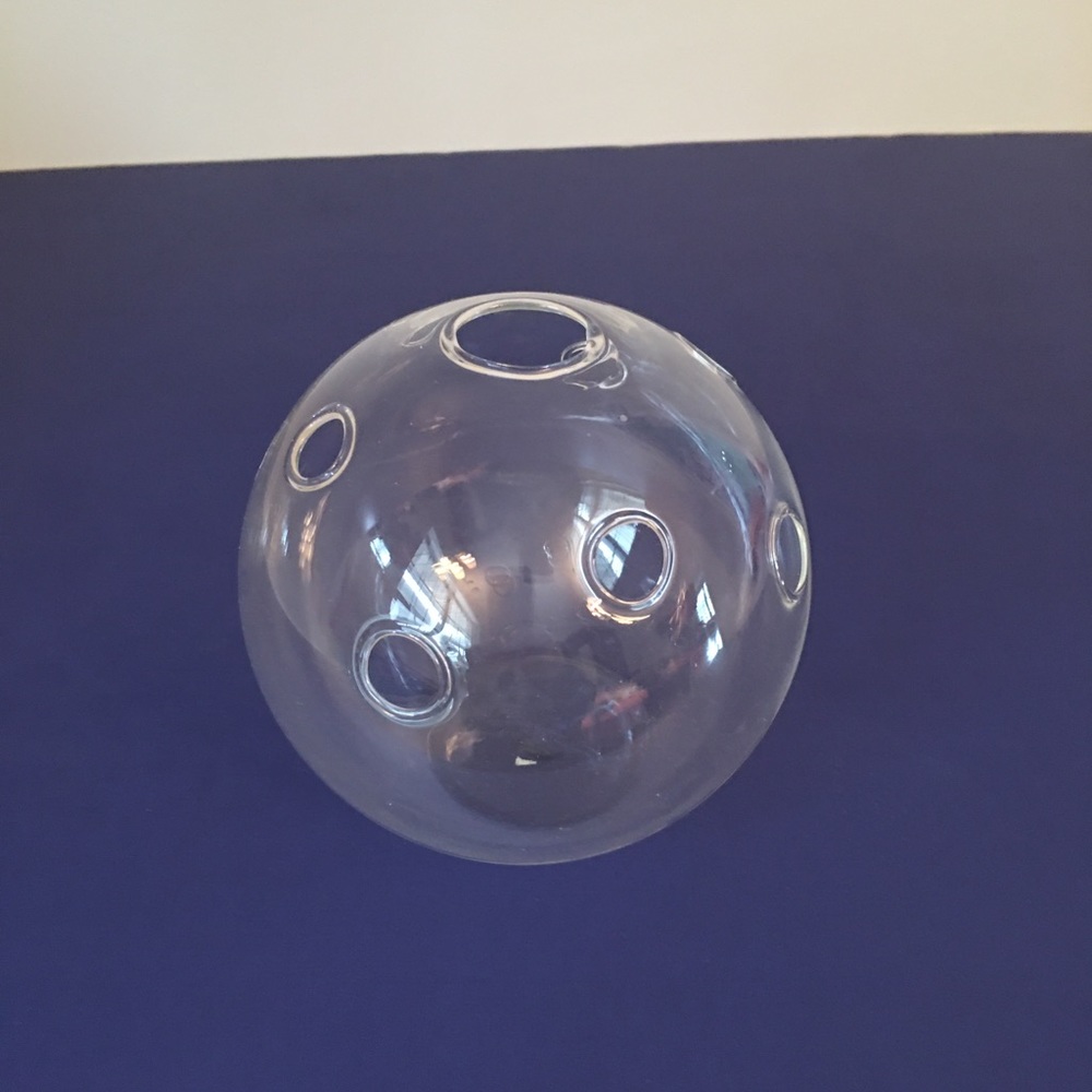 Glass flower frog for arranging flowers